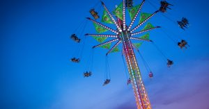carnival ride at night