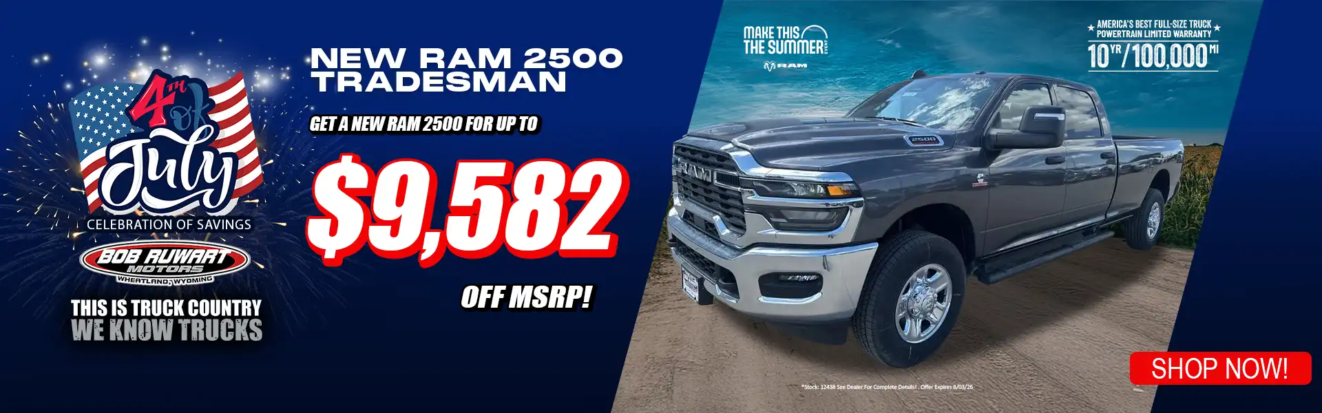 New Ram 2500 Tradesman