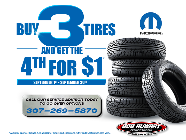 Buy 3 Tires get the 4th for $1